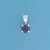 SPC 6mm CLAW SET ROUND PENDANT-PURPLE  =