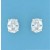 SPC 10x8mm OVAL CZ CLAW SET STUD       =