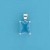 SPC 10x8mm CLAW SET RECT.PENDANT-BLUE  =