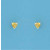 SPC 4mm CLAW SET HEART STUD-YELLOW     =