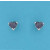 SPC 6mm CLAW SET HEART STUD-PURPLE     =