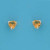 SPC 6mm CLAW SET HEART STUD-YELLOW     =