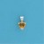 SPC 6mm CLAW SET HEART.PENDANT-YELLOW  =