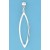 SPC 40mm WARPED MARQUISE SHAPE DROPS   =