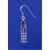 SPC RM PURPLE STONE DROP EARRINGS      =