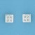 SPC CZ RM STYLE SQUARE STUD EARRINGS