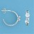 SPC CZ SET FANCY HOOP STUD             =
