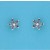 SPC 9mm MARQUIS FLOWER STUDS-PURPLE    =