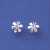 SPC TINY 8mm DAISY STUDS WITH AMETHYST =