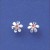 SPC TINY 8mm DAISY STUD WITH GARNE     =