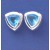 SPC 14mm RUBSET IMM.TOPAZ TRIANGLE STUD