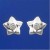 SPC 5 POINT STAR WITH 3mm CZ STUD
