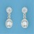 SPC 6mm CZ STUD WITH 8mm CZ OVAL DROP  =