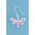 SPC PINK CZ/ENAMEL BUTTERFLY EARRING   =