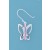 SPC MARQUIS PINK CZ BUTTERFLY EARRINGS =