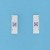 SPC SQ.PURPLE CZ SET RECT.STUD EARRING =