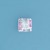 SPC LAV/PINK/WHITE CZ SQUARE STUDS     =