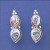 SPC ASST.STONE OVAL/TEARDROP STUD      -