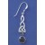 SPC CELTIC STYLE ONYX DROP EARRING     =