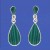 SPC SMALL MALACHITE TEARDROP DROPS     =
