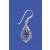 SPC TEARDROP GARNET DROP EARRING       =