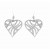 SPC FANCY CUTOUT HEART DROP EARINGS