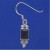 SPC 7x5 RECT.GARNET FANCY DROP EARRING