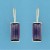 SPC FACETED RECT.IMM.AMETHYST DROPS