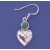SPC EMBOSSED HEART MALACITE DROP EARRIN-