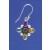 SPC MULTISTONE/BEAD FANCY CROSS DROPS