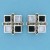 SPC ONYX/M.O.P/MARCASITE SQUARE STUDS