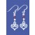 SPC GARNET HEART DROP EARRINGS         =