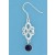 SPC 6mm AMETHYST CELTIC DROP EARRINGS  =