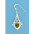 SPC 6mm AMBER HEART VIC.DROP EARRINGS