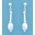 SPC BAR DROP EARRINGS-D/C BEAD ENDS    =