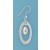 SPC BEAN IN CUTOUT OVAL DROP EARRINGS