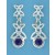 SPC CELTIC STUD WITH AMETHYST DROP