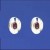 SPC OVAL GARNET SET 11x9 DOMED STUDS   =