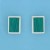 SPC 10x7mm RECT.MALACITE STUDS