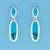 SPC OVAL TURQUOISE HINGED STUDS        =