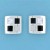 SPC 12x12mm INLAID M.O.P/ONYX SQ.STUDS