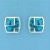 SPC INLAID TURQ CRAZY PAVING RECT STUDS=
