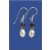 SPC IMM.PEARL/GARNET DROP EARRINGS