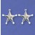 SPC BEAD END STAR STUDS                =