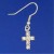 SPC CRYSTAL CROSS DROP EARRINGS