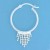 SPC 22mm HOOPS WITH BEAD CASCADE DROP  =