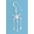 SPC FANCY FLOWER/PADDLES DROP EARRINGS