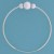 SPC 50x1mm HINGED TOP HOOP/3 LASER BEADS