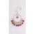 SPC HOOP/PURPLE CRYSTAL DROP EARRINGS