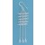 SPC WHITE CRYSTAL/CHAIN DROP EARRINGS